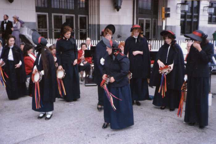 Texas Timbrels in costume in Galveston